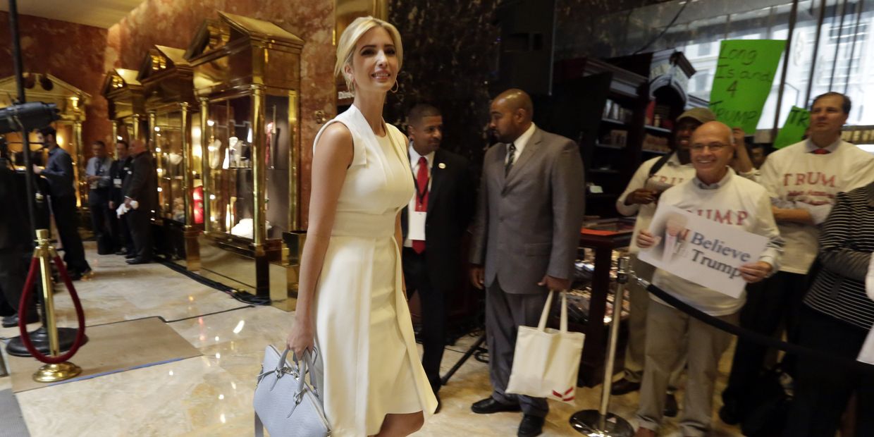 Иванка Трамп в вестибюле Trump Tower, Нью-Йорк, США. 16 июня 2015