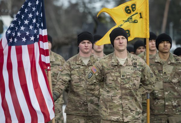 Военнослужащие армии США прибыли в Литву Военнослужащие армии США прибыли в Литву