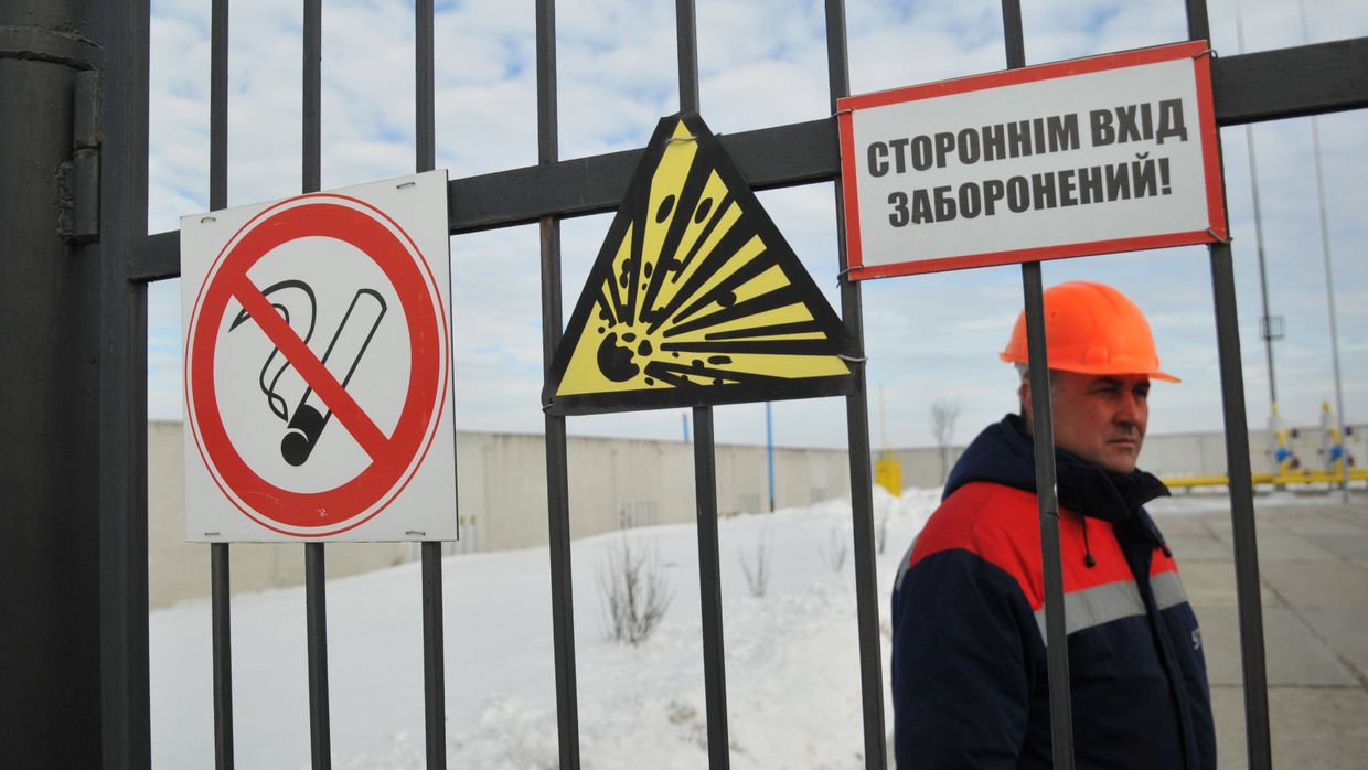 Газораспределительная станция «Нежухив» на Украине
