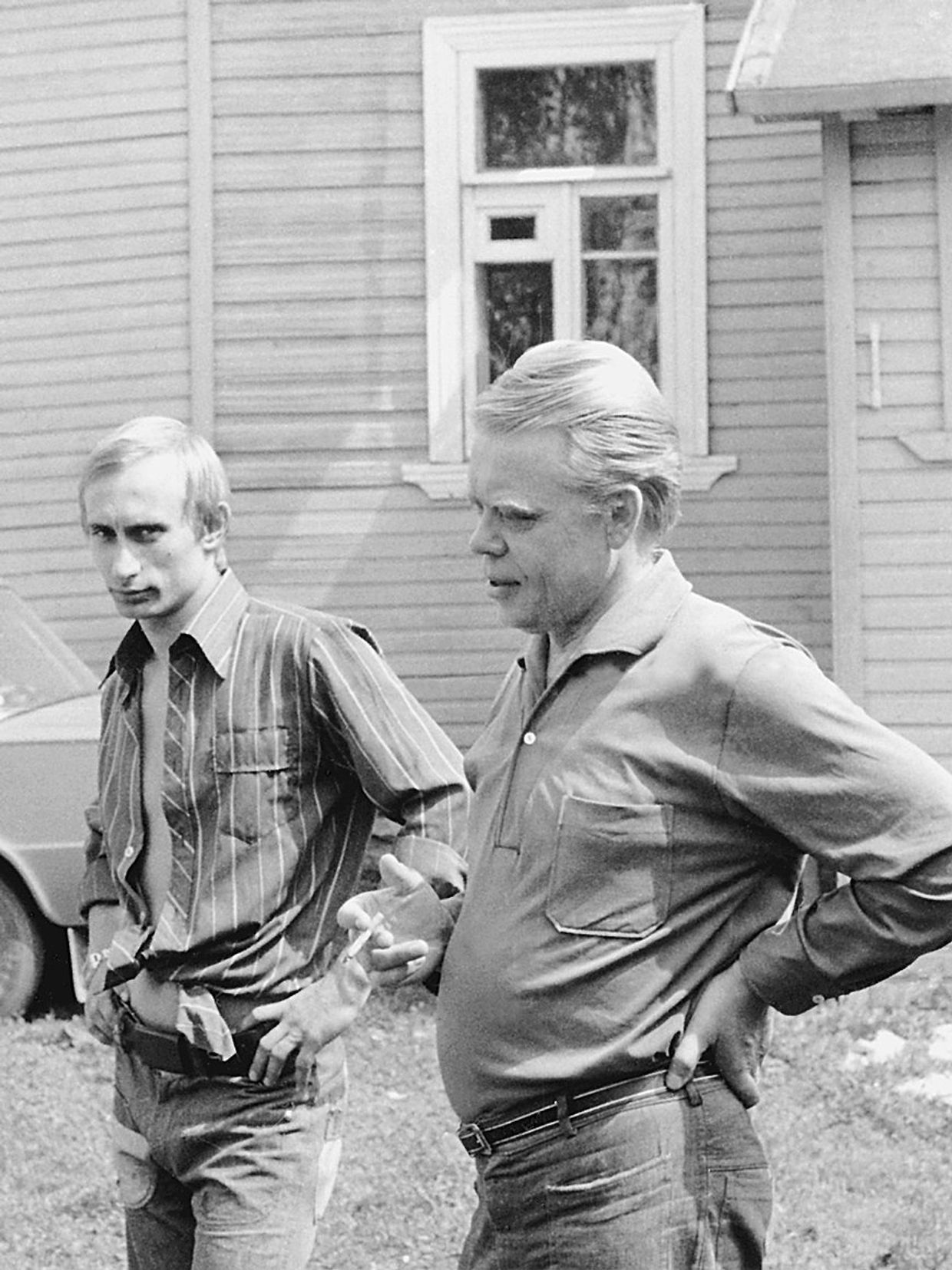Владимир Путин на даче у знакомого
