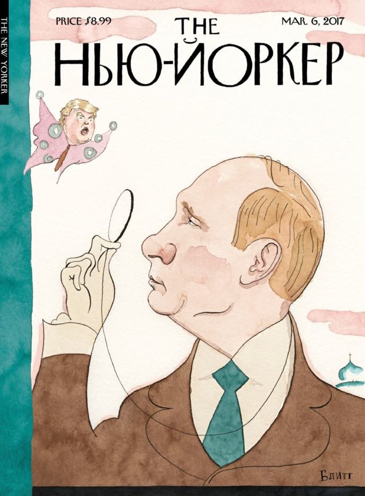 Обложка мартовского номера американского еженедельника New Yorker