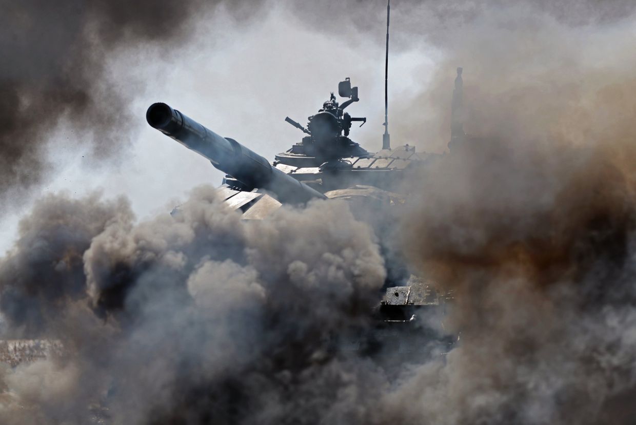 Танк Т72-Б3 вооруженных сил РФ