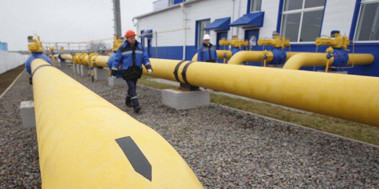 Газораспределительная станция около деревни Атолино в Минском районе