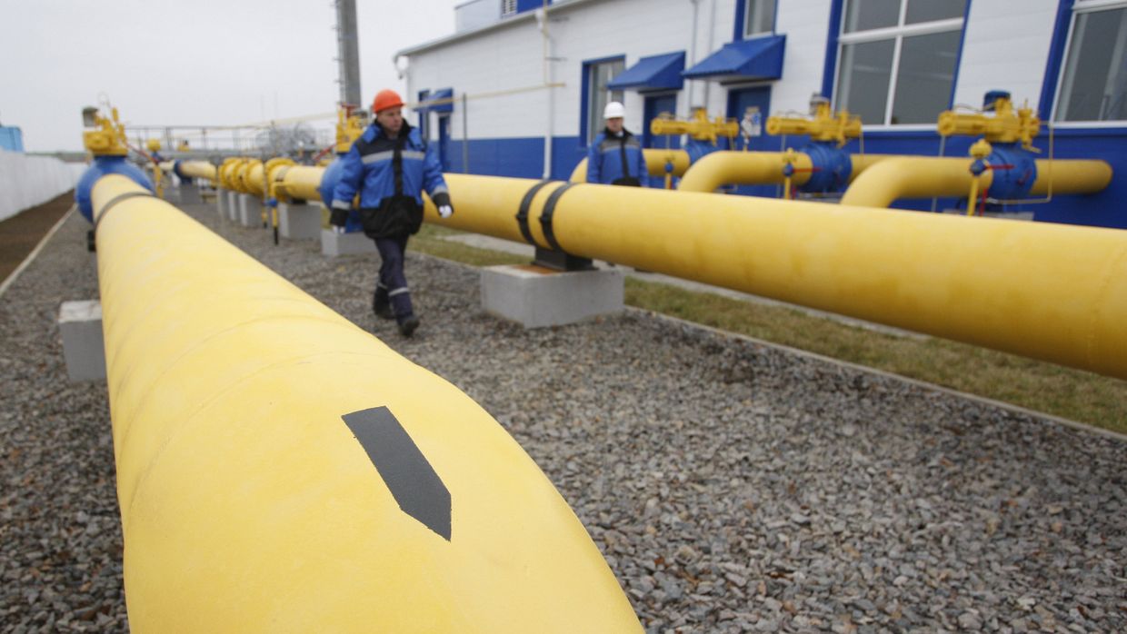 Газораспределительная станция около деревни Атолино в Минском районе