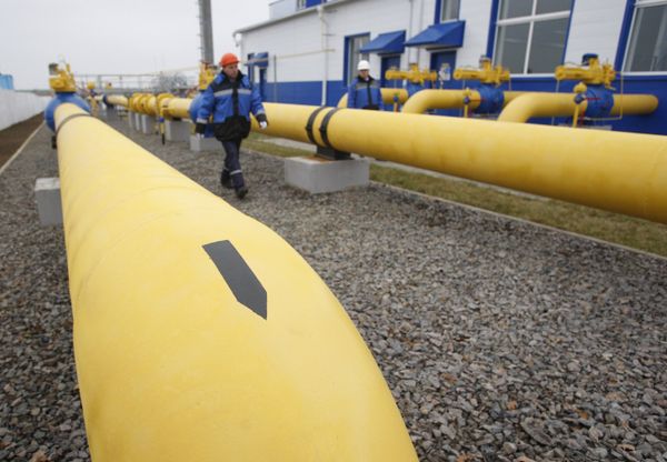 Газораспределительная станция около деревни Атолино в Минском районе