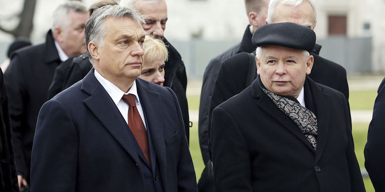 Виктор Орбан и Ярослав Качиньский