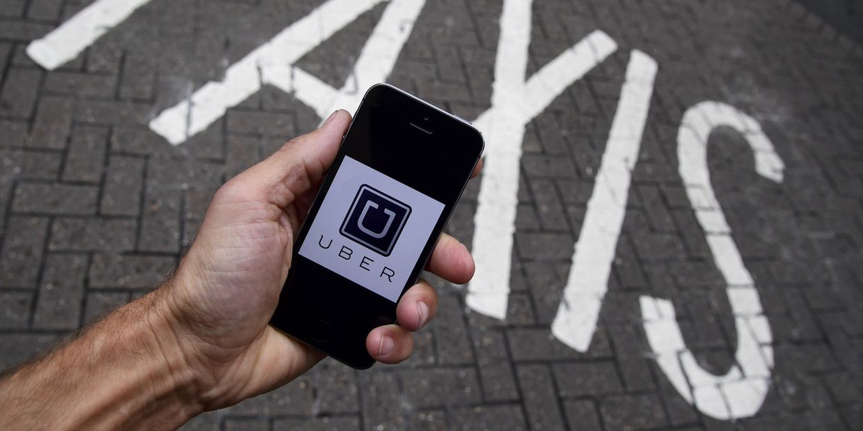 Приложение Uber для смартфона