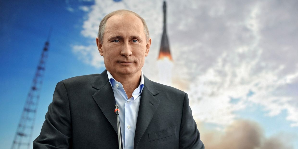 Президент РФ Владимир Путин во время сеанса связи с МКС
