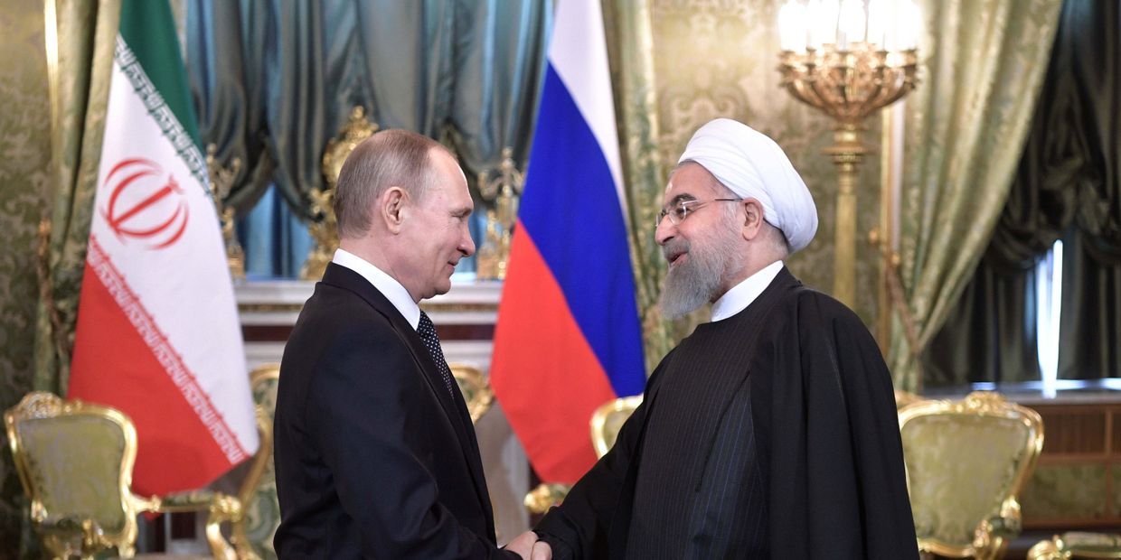 Президент РФ Владимир Путин и президент Исламской Республики Иран Хасан Роухани
