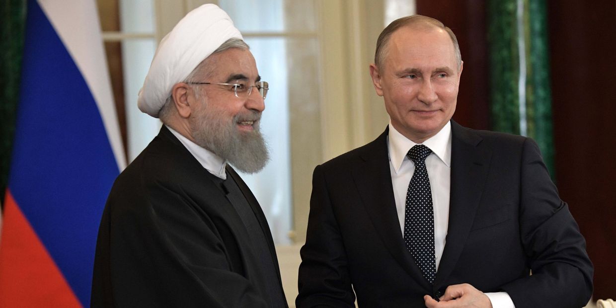 Президент РФ Владимир Путин и президент Исламской Республики Иран Хасан Роухани Президент РФ Владимир Путин и президент Исламской Республики Иран Хасан Роухани