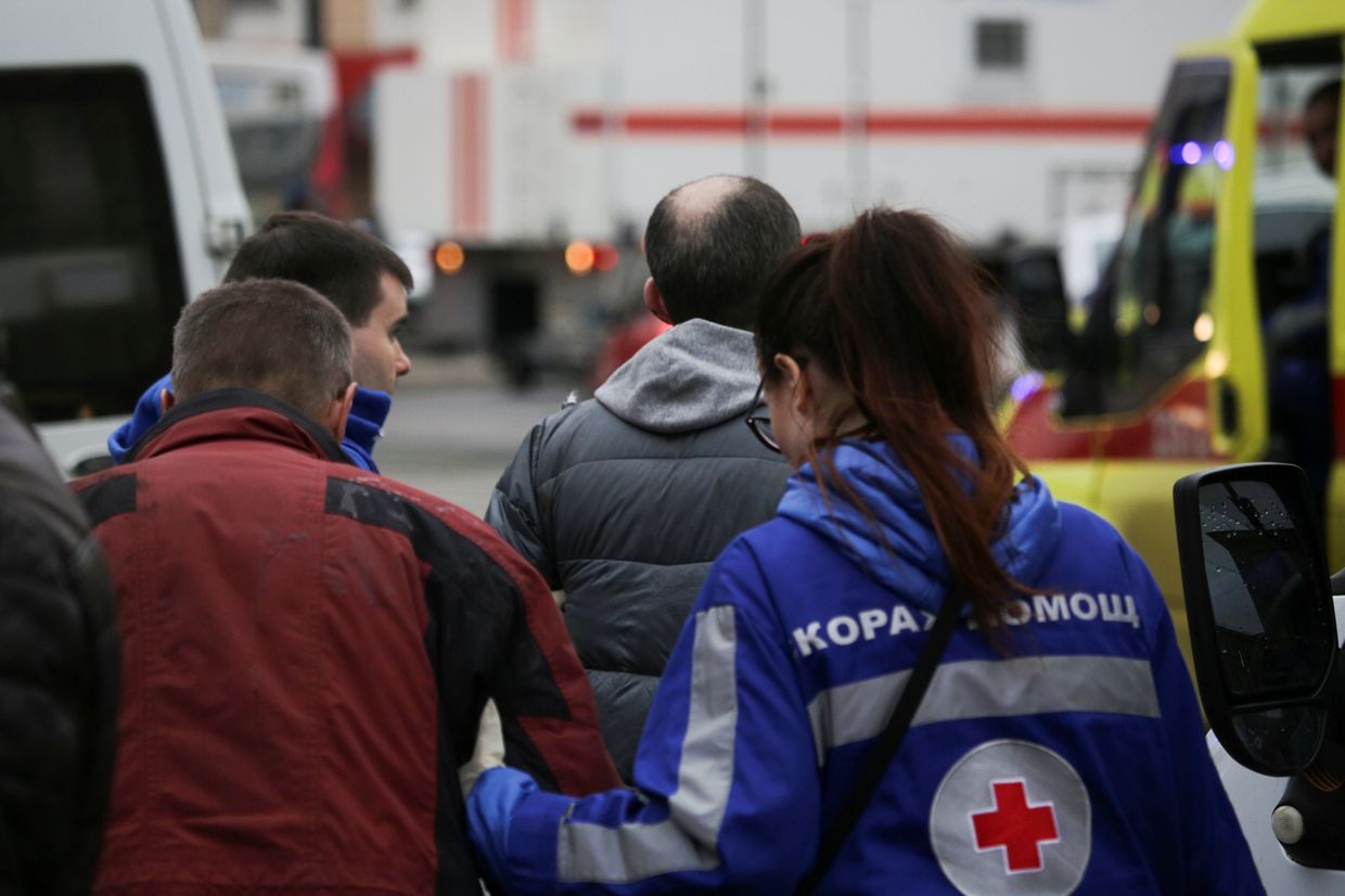 Пострадавший в результате взрыва в метро Санкт-Петербурга