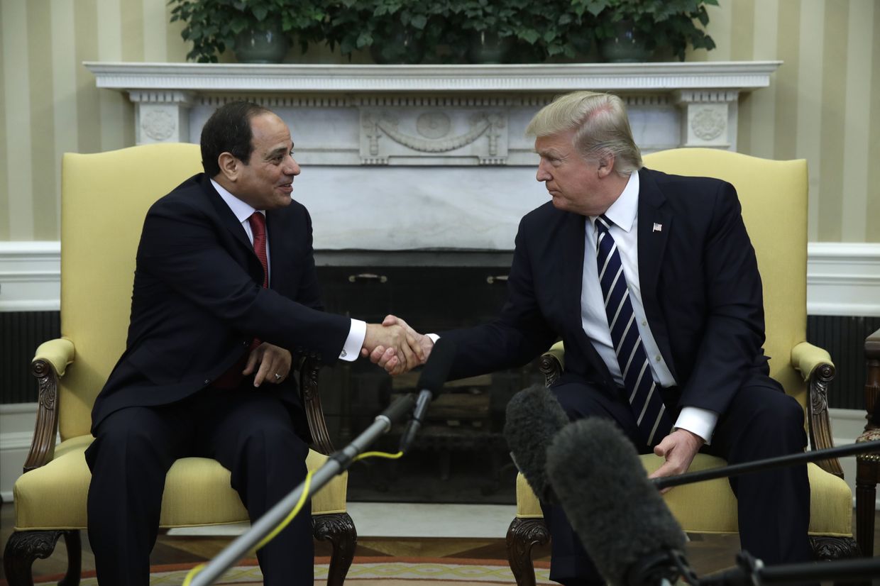 Президент США Дональд Трамп и президент Египта Абдель Фаттах Аль-Сиси