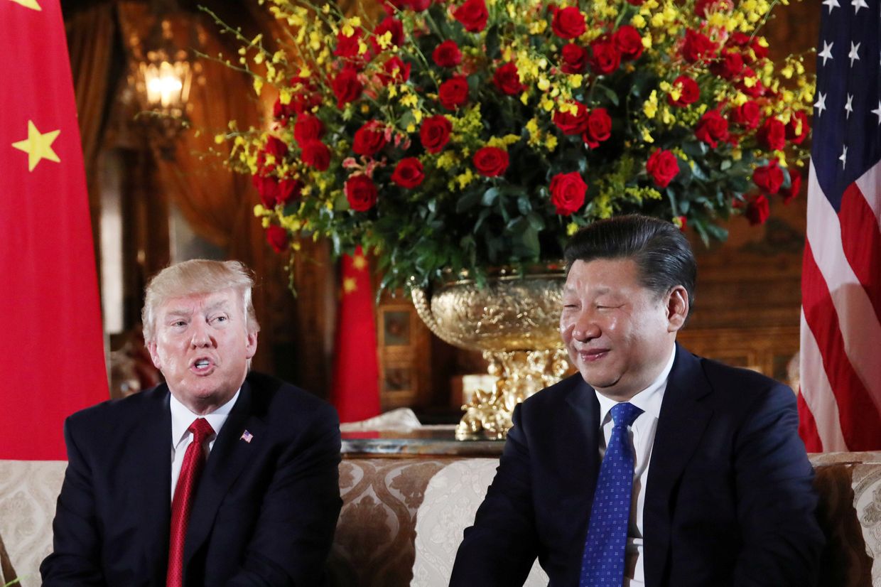 Президент США Дональд Трамп и председатель КНР Си Цзиньпин Президент США Дональд Трамп и председатель КНР Си Цзиньпин