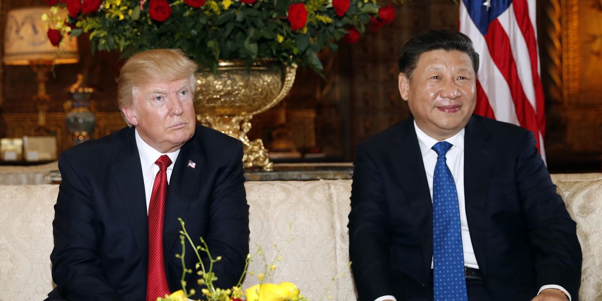 Президент США Дональд Трамп и председатель КНР Си Цзиньпин