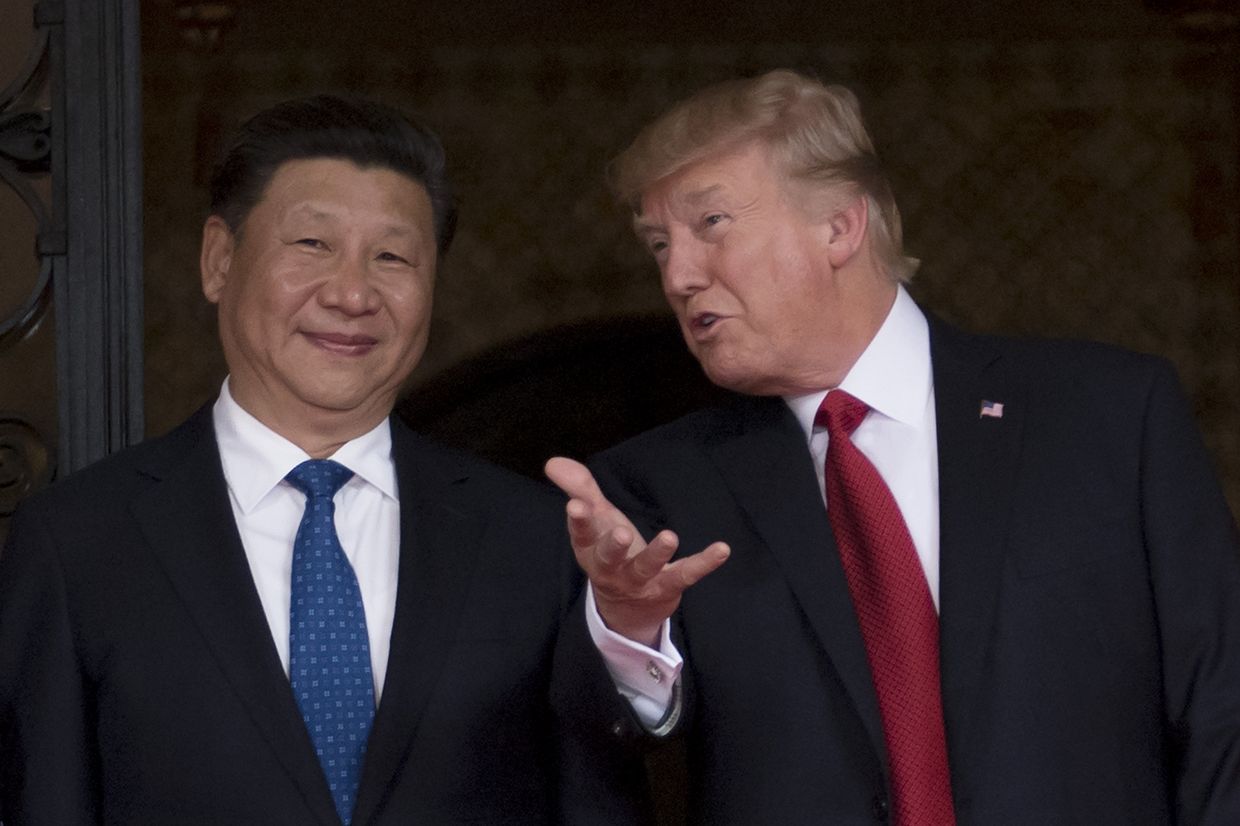 Президент США Дональд Трамп и председатель КНР Си Цзиньпин