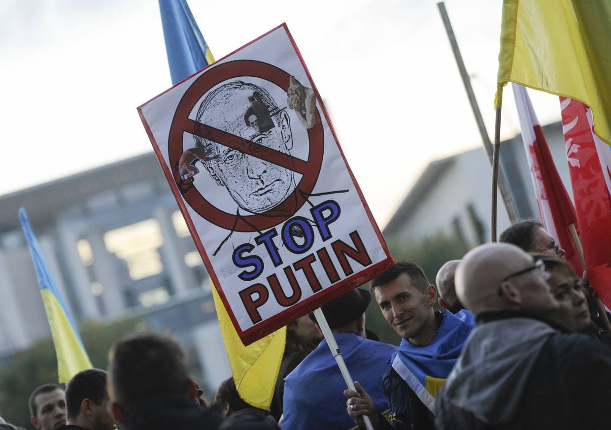 Акция протеста в Берлине