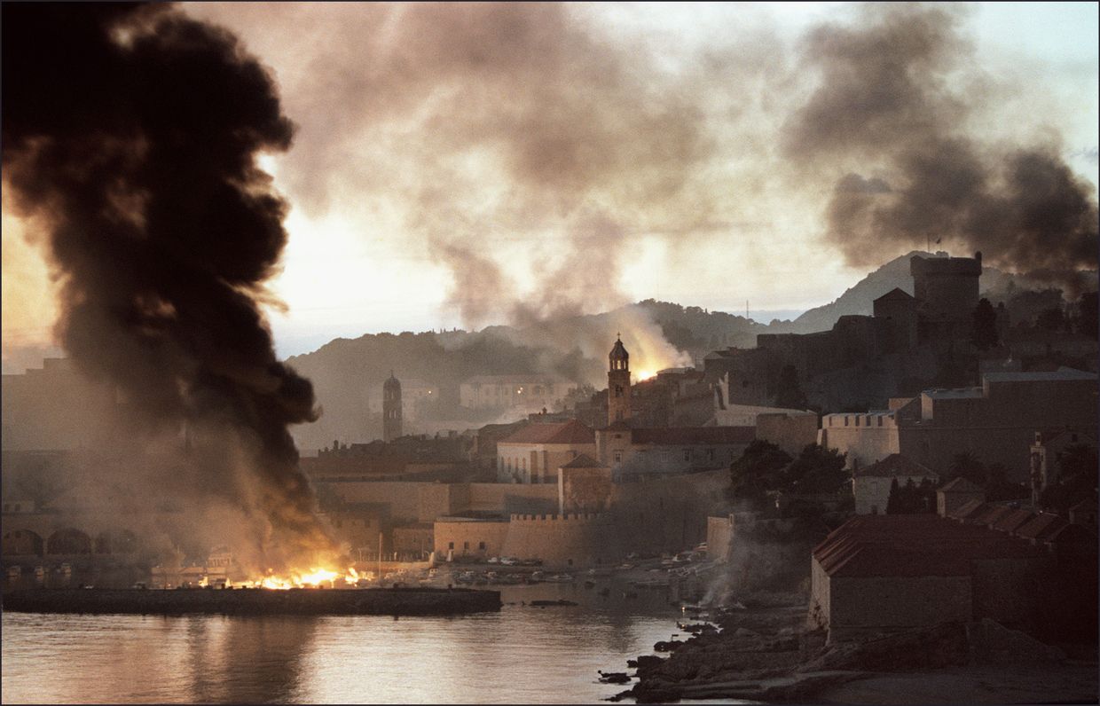 Город Дубровник во осады. 1991 год