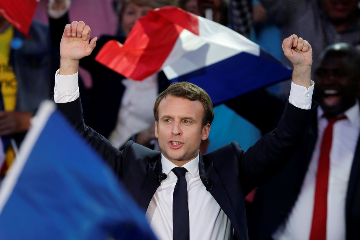 Лидер движения «En Marche» Эммануель Макрон Лидер движения «En Marche» Эммануель Макрон