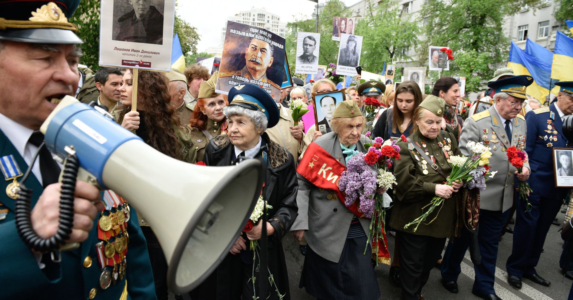 Участники и ветераны ВОВ на акции «Бессмертный полк» в Киеве - ИноСМИ, 1920, 10.05.2021