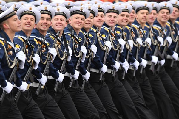 Российские моряки на Параде Победы на Красной площади