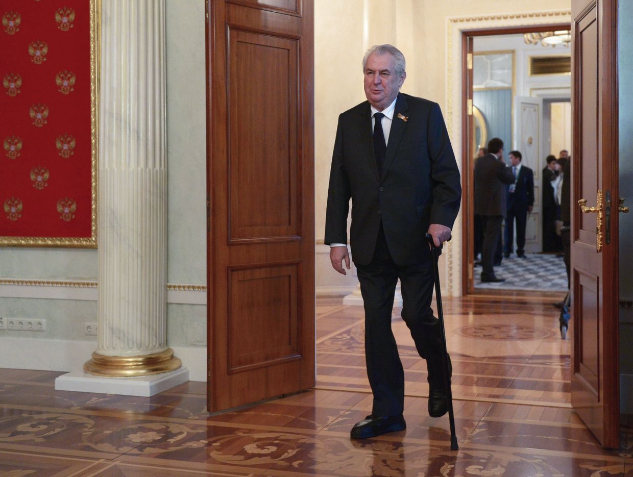 Президент Чешской Республики Милош Земан