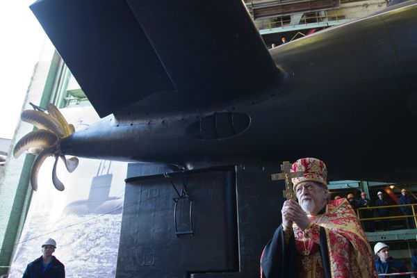 Освящение дизель-электрической подводной лодки проекта 636.3 «Краснодар»