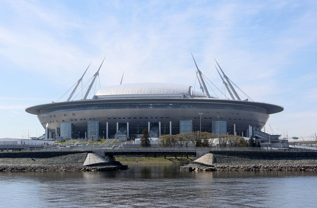 Стадион Санкт-Петербург Арена на Крестовском острове в Санкт-Петербурге