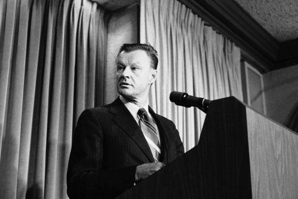 Американский политолог Збигнев Бжезинский. 11 мая 1979 года 