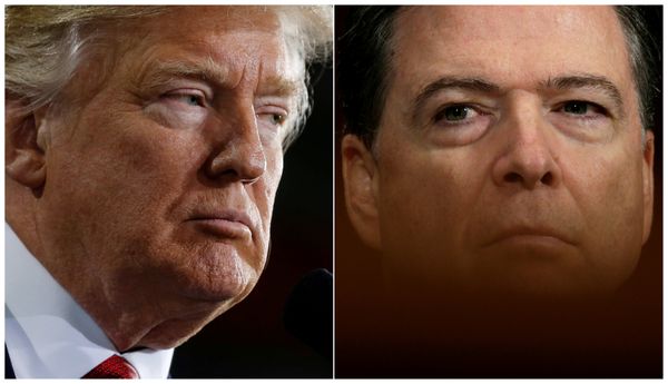 Президент США Дональд Трамп и директор ФБР Джеймс Коми
