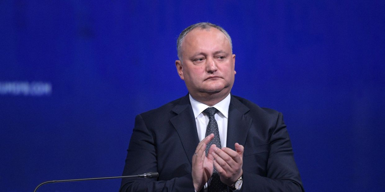 Президент Молдавии Игорь Додон на пленарном заседании Санкт-Петербургского международного экономического форума 2017 Президент Молдавии Игорь Додон на пленарном заседании Санкт-Петербургского международного экономического форума 2017