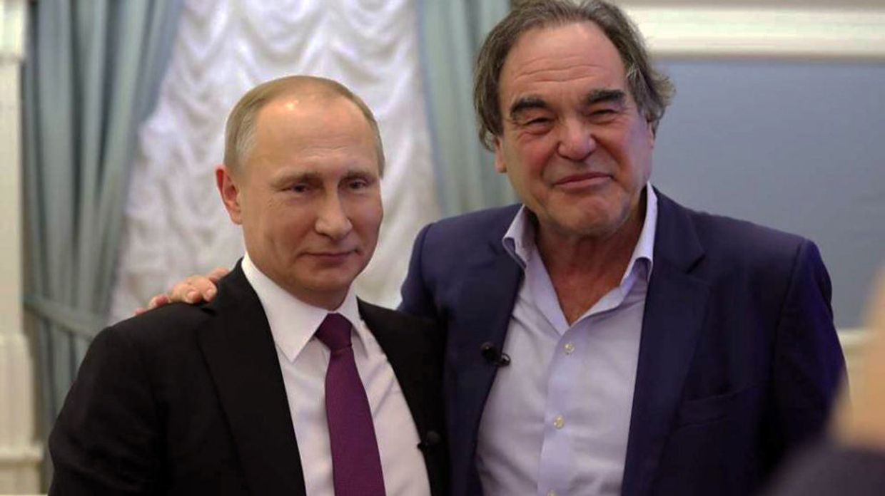 Кадр из фильма американского кинорежиссера Оливера Стоуна «Интервью с Путиным»