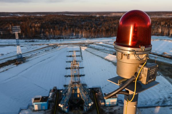 Вид с мобильной башни обслуживания