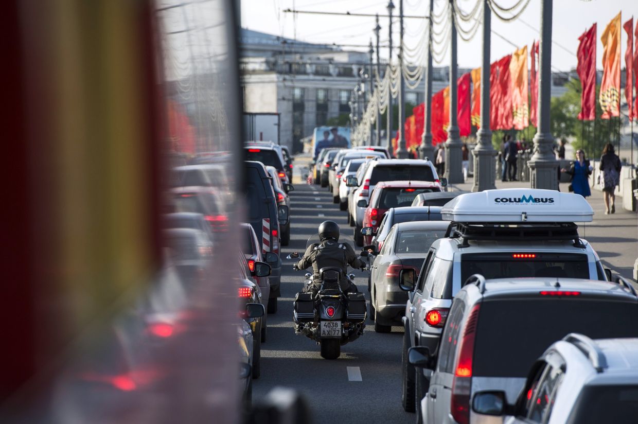 Отдыхающие в Москве