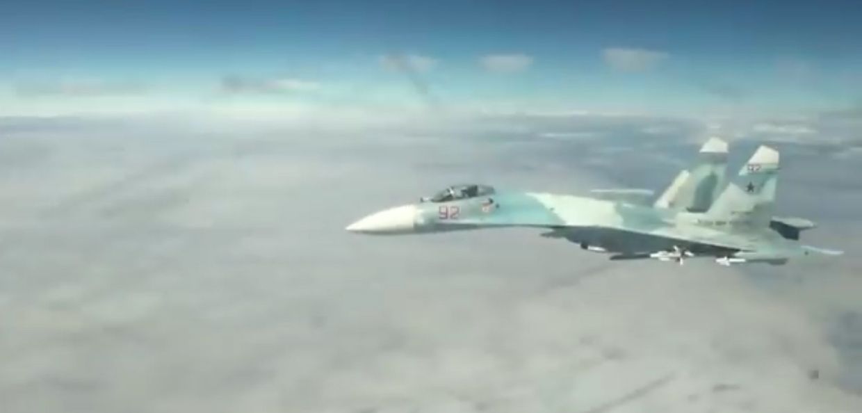 Как русские перехватывают самолеты США
