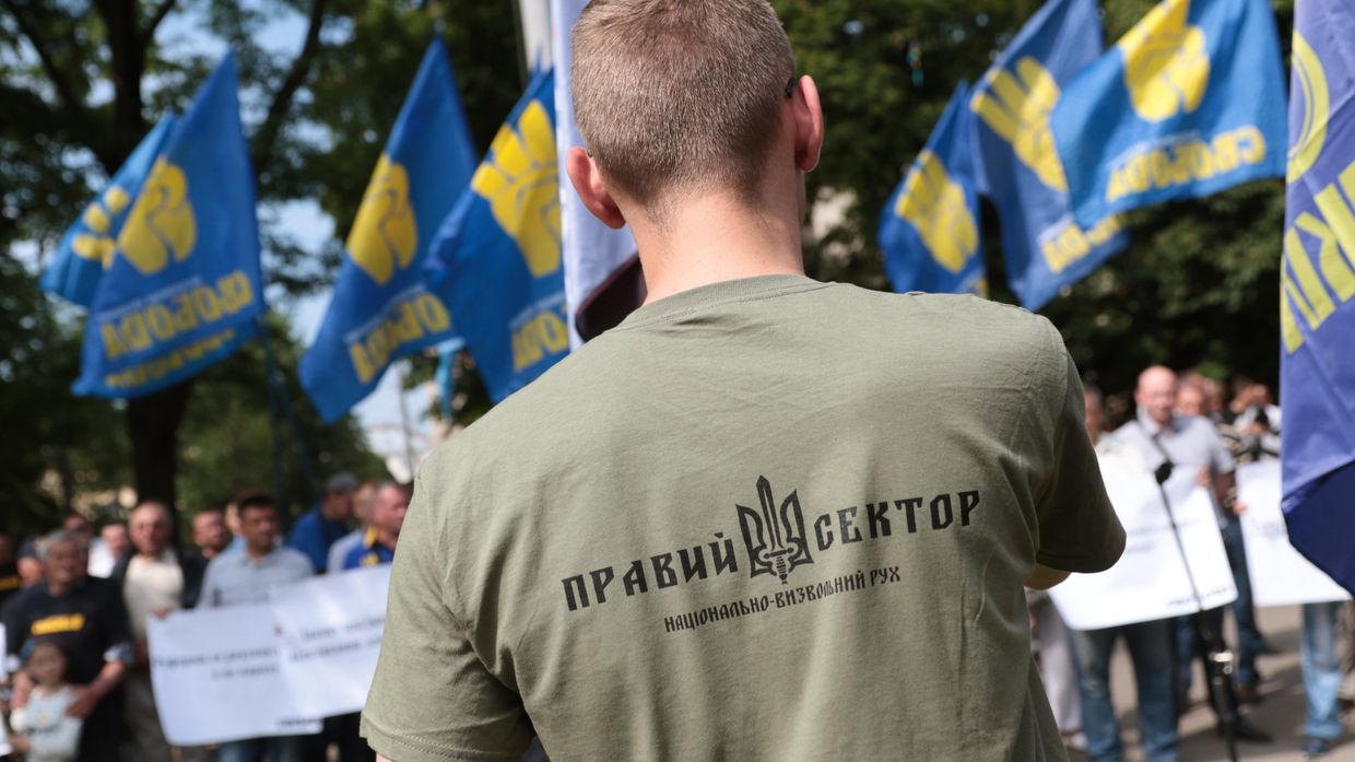 Митинг националистов во Львове