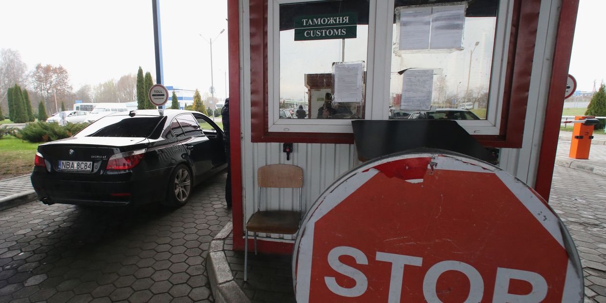 Таможенный пост Багратионовск в Калининградской области