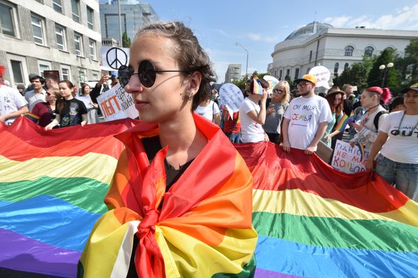 Участники «марша равенства» в Киеве