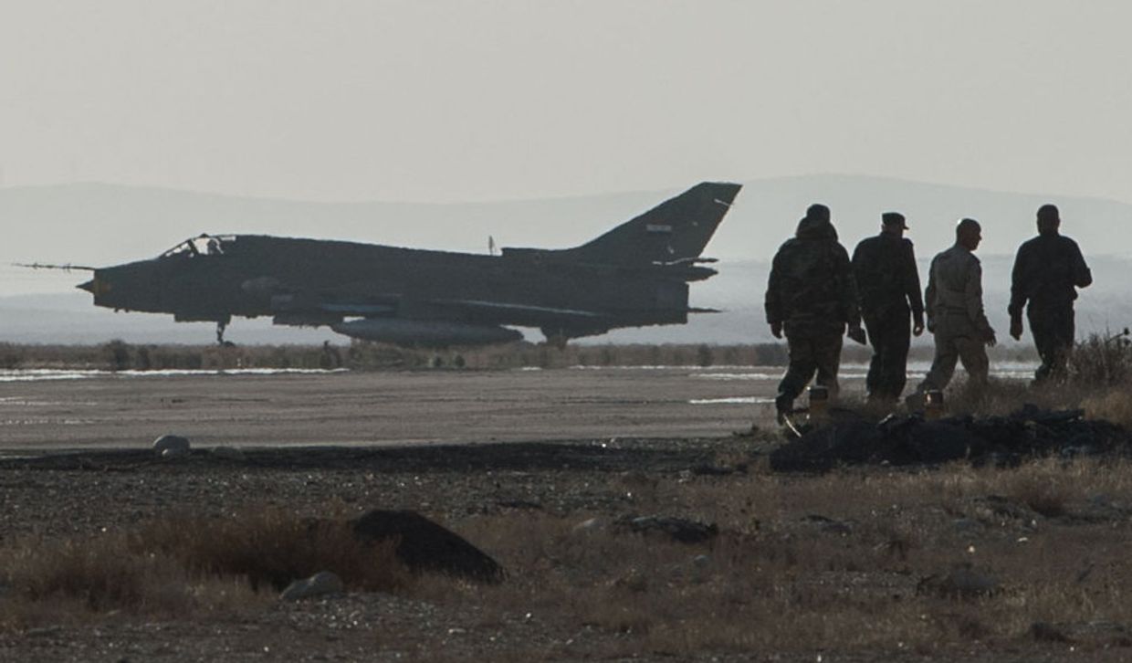 Самолет Су-22 сирийских ВВС
