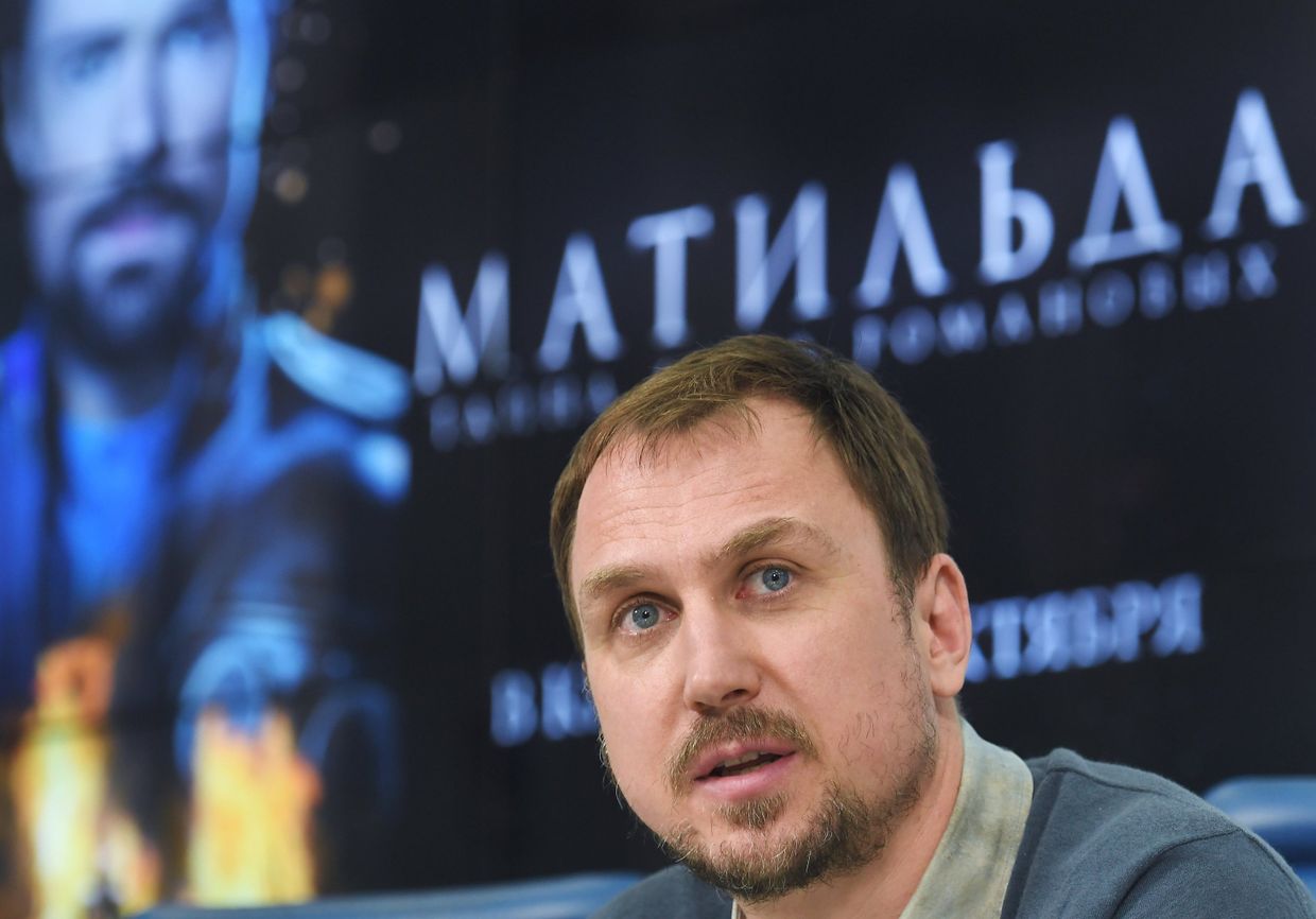 Актер Ларс Айдингер на пресс-конференции создателей и актеров фильма «Матильда»
