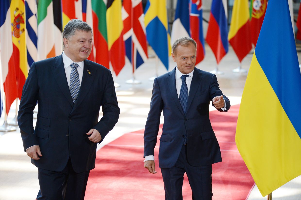Президент Украины Петр Порошенко и председатель Европейского совета Дональд Туск Президент Украины Петр Порошенко и председатель Европейского совета Дональд Туск