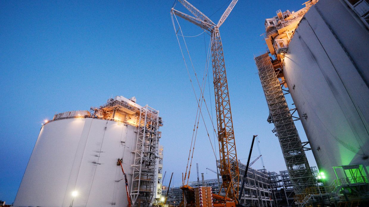 Строительство завода по производству сжиженного газа «Ямал СПГ»