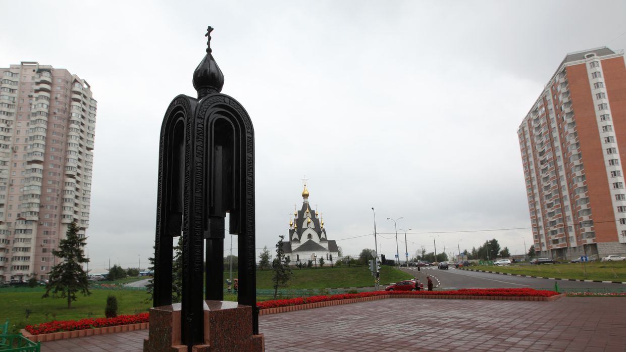 Место взрыва жилого дома №19 по улице Гурьянова