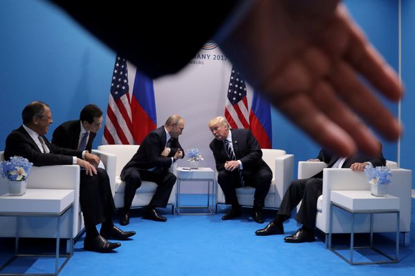 Президент РФ Владимир Путин и президент США Дональд Трамп