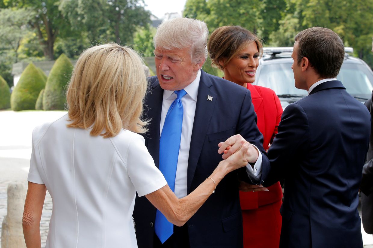 Эммануэль Макрон, Мелания Трамп, Бриджит Макрон и Дональд Трамп в Париже Эммануэль Макрон, Мелания Трамп, Бриджит Макрон и Дональд Трамп в Париже