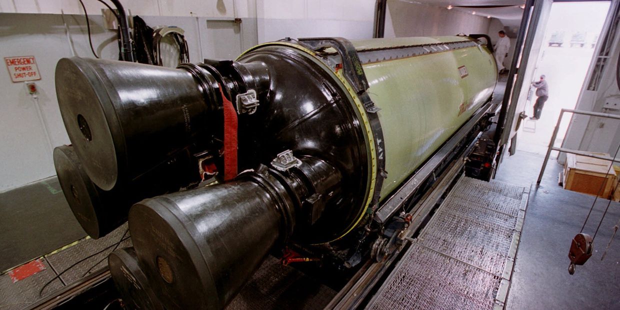 Двигатель межконтинентальной ракеты «Minuteman III» на базе ВВС США «Хилл» Двигатель межконтинентальной ракеты «Minuteman III» на базе ВВС США «Хилл»
