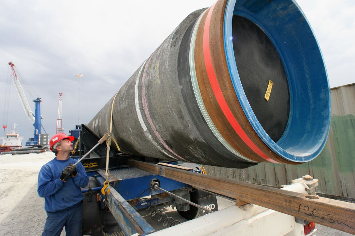 Cтроительство газопровода Северный поток (Nord Stream)