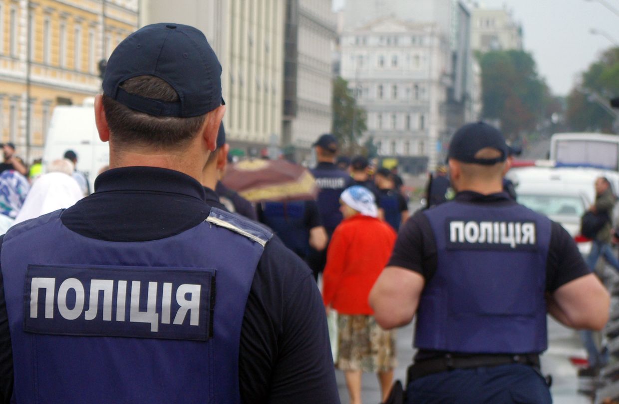 Сотрудники полиции в Киеве