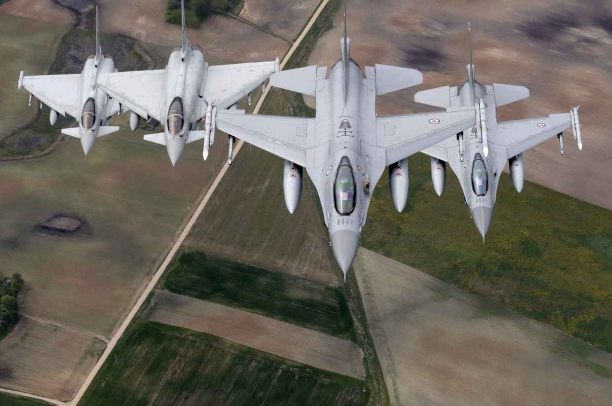 Истребители, участвующие в миссии НАТО «Baltic Air Policing» («Балтийская воздушная полиция»)