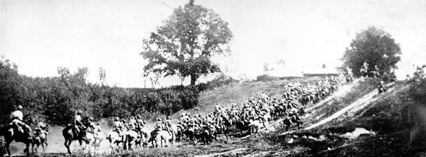 Первая конная армия в походе во время войны с белополяками. 1920 год