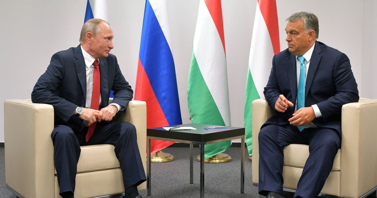 Президент РФ Владимир Путин и премьер-министр Венгрии Виктор Орбан во время встречи в Будапеште. 28 августа 2017
